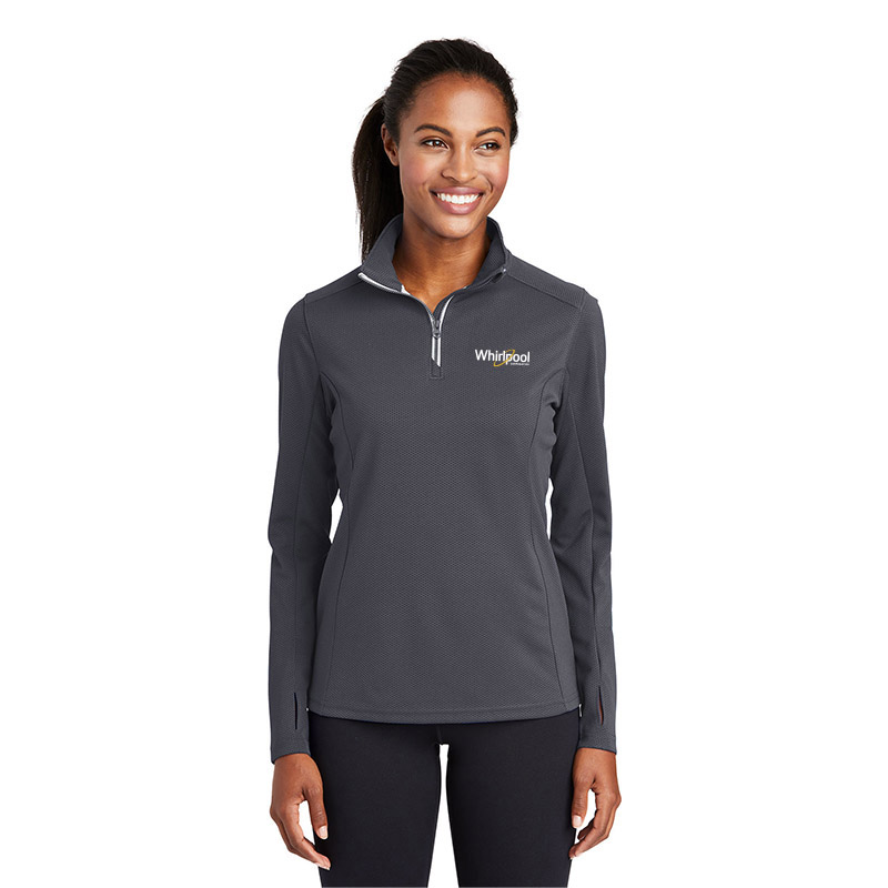 Ladies Sport-Wick® Textured 1/4-Zip Pullover