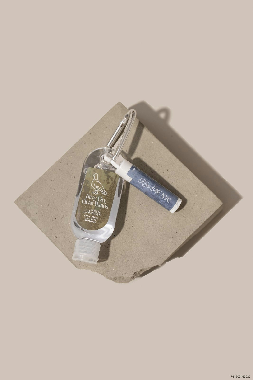 Lip Balm & Hand Sanitizer Keychain Set