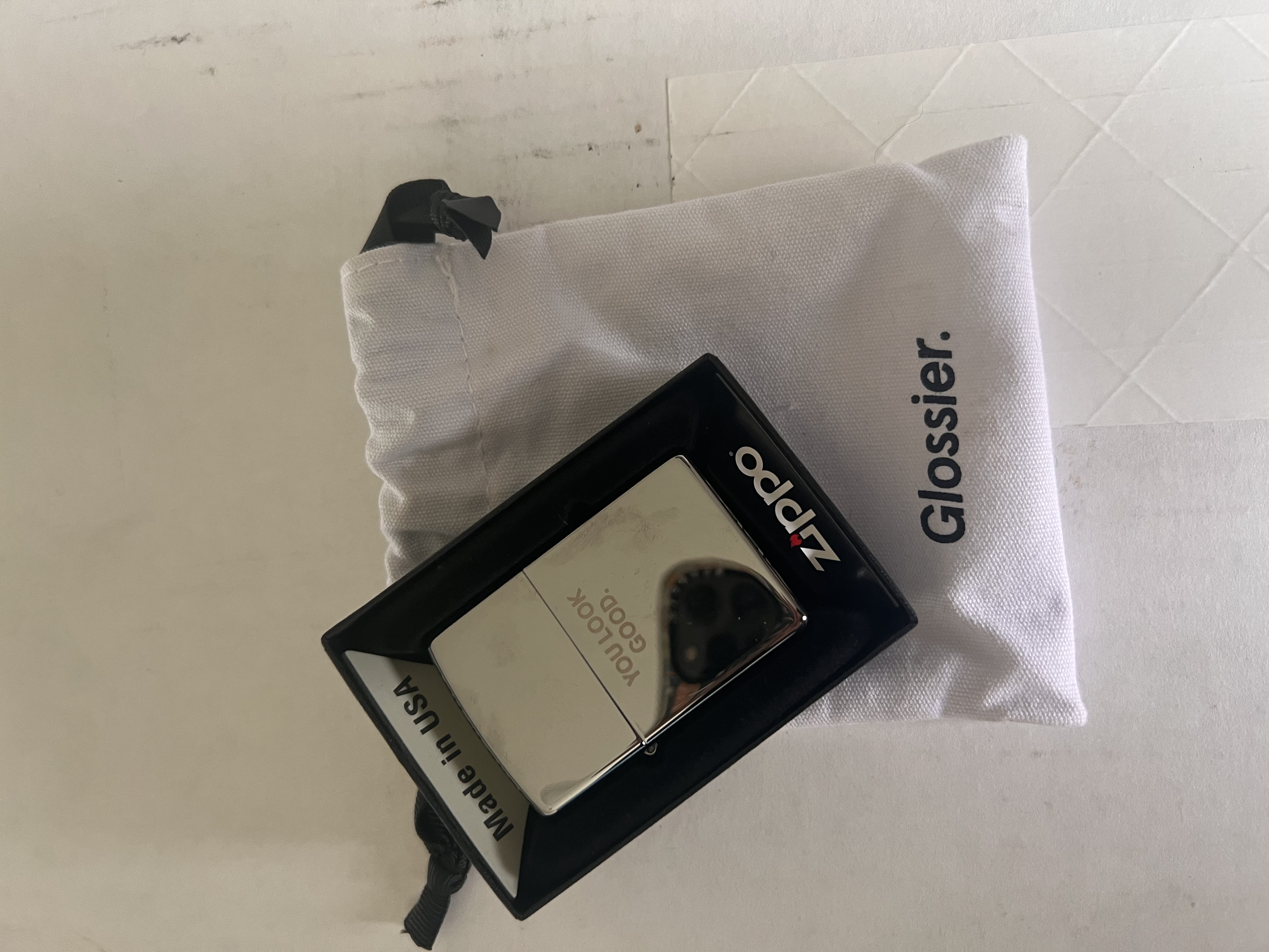 Glossier_Engraved Zippo