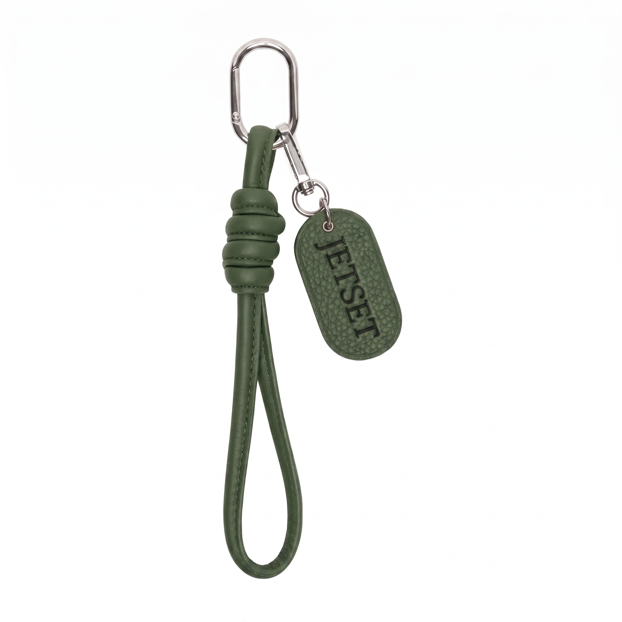 Jetsetter Leather Keychain
