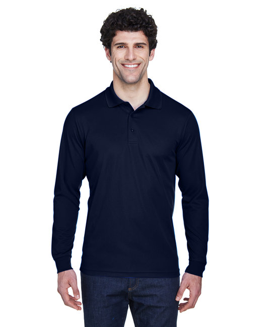 CORE365 Men's Pinnacle Performance Long-Sleeve Pique Polo