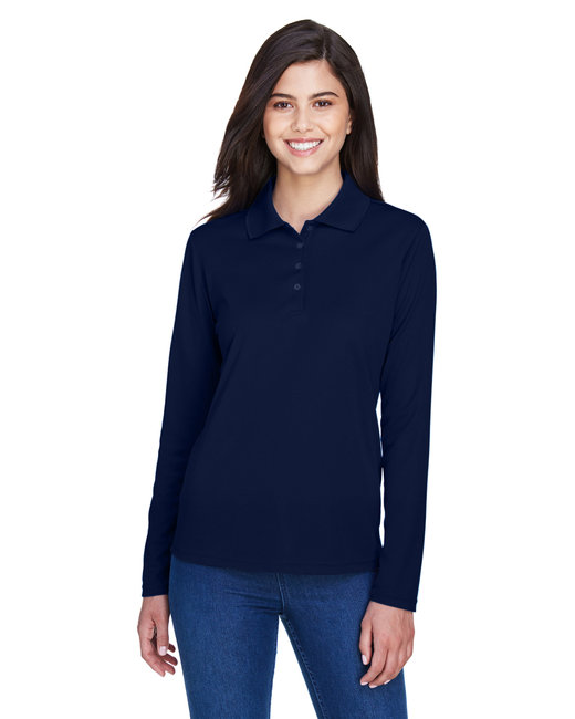 CORE365 Ladies' Pinnacle Performance Long-Sleeve Pique Polo