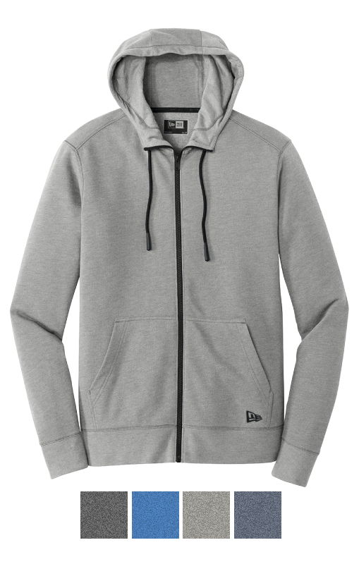 New Era® Unisex Tri-Blend Fleece Full-Zip Hoodie