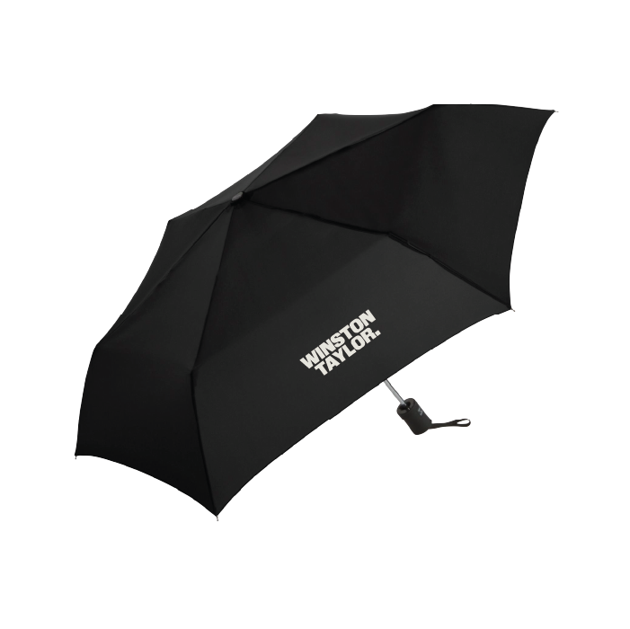 Shed Rain™ 43" Auto-Open/Close Black Compact Umbrella
