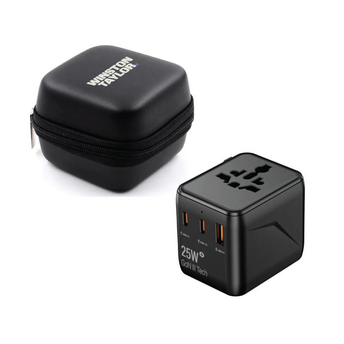 GAN 25W Universal travel adapter