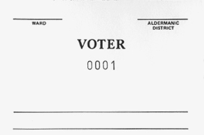Voter Number Pads/Tally Slips 1-250