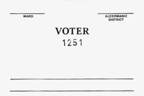 Voter Number Pads/Tally Slips 1251-1500