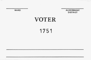 Voter Number Pads/Tally Slips 1751-2000
