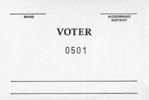 Voter Number Pads/Tally Slips 501-750