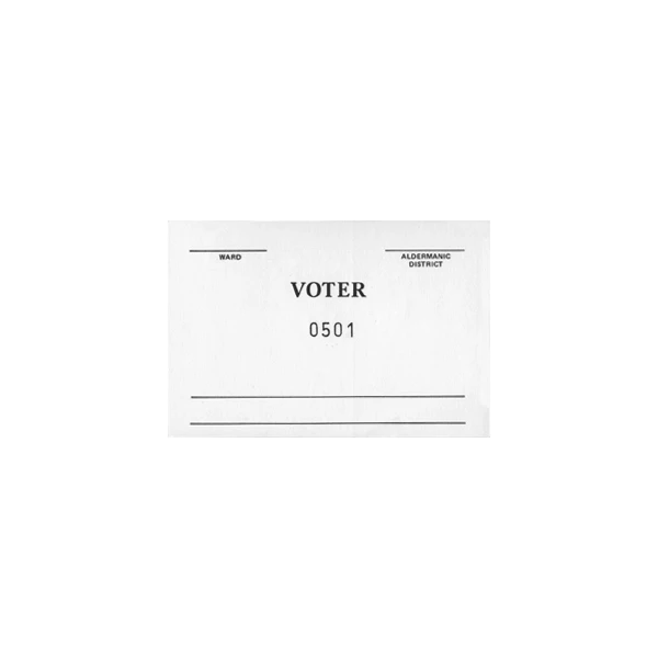 Voter Number Pads/Tally Slips 501-750