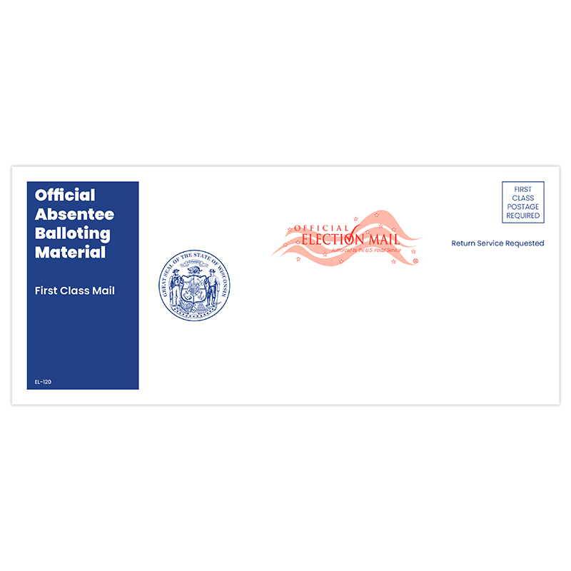 EL-120 Official Election Ballot Envelope (Print on Demand) To order contact: Jeff