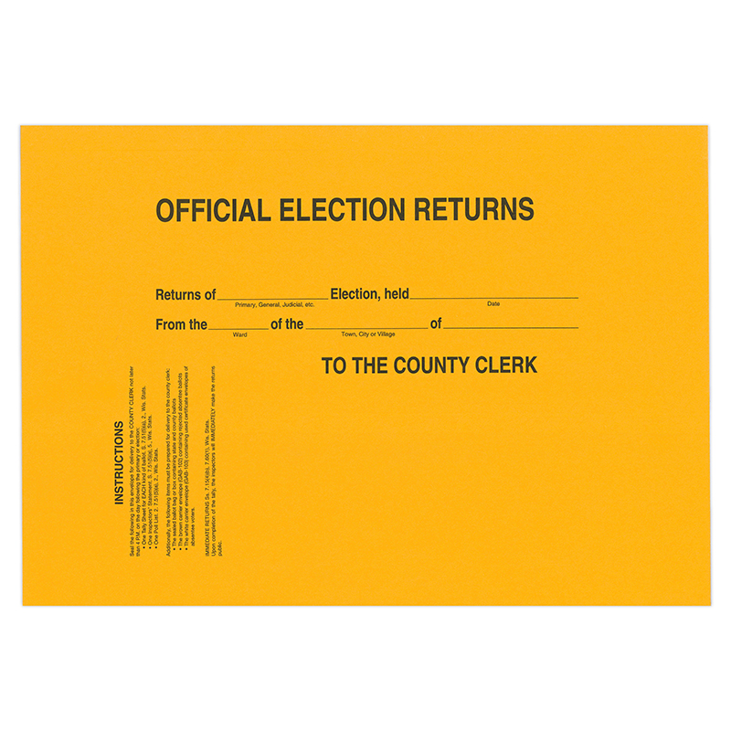 WI-110/#110  Election Return Envelope