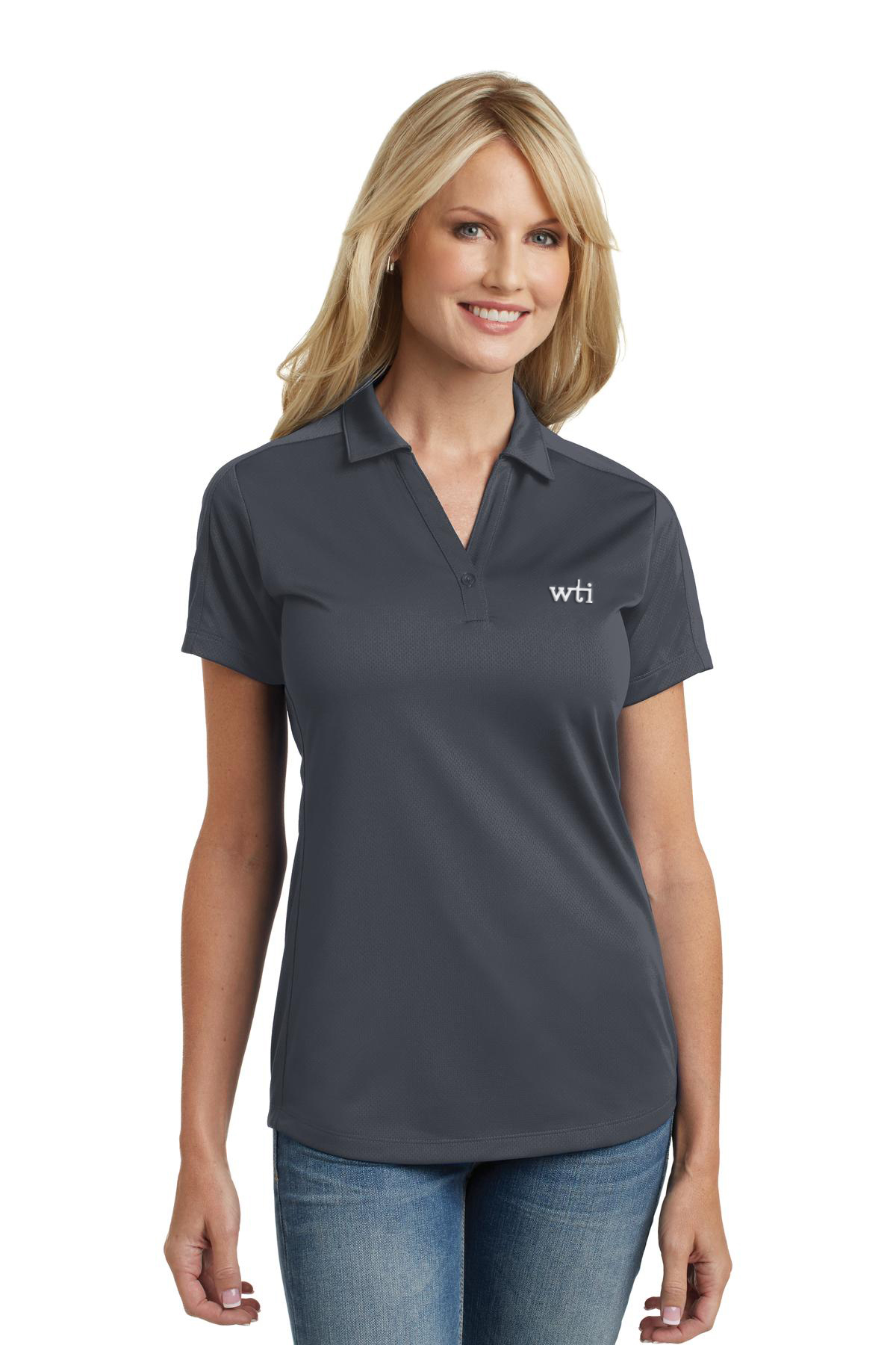 PA Ladies Diamond Jacquard Polo. L569. Prices Starting At $23!