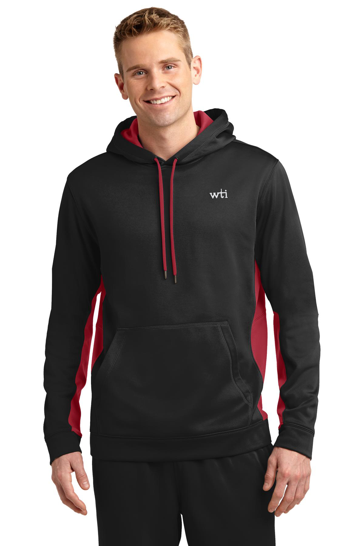ST Sport-Wick Fleece Colorblock Hooded Pullover. ST235. Prices Starting At $35!