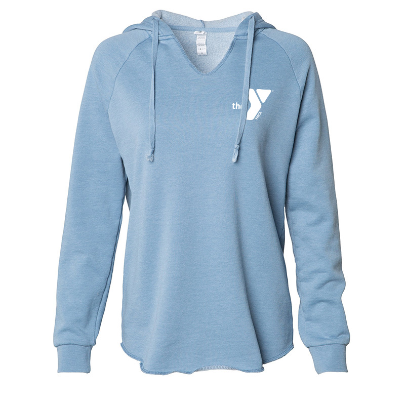 Y Ladies' V-Neck Hoodie Sweatshirt