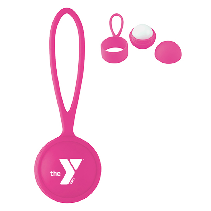 Rubberized Lip Moisturizer Ball with Holder