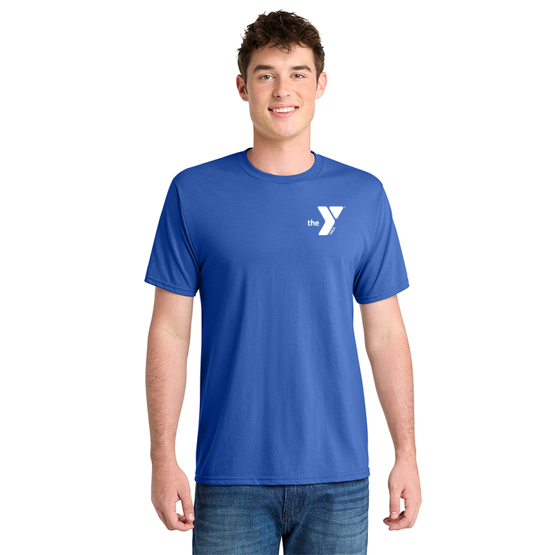 Solid Blue 65/35 Blend T-shirt