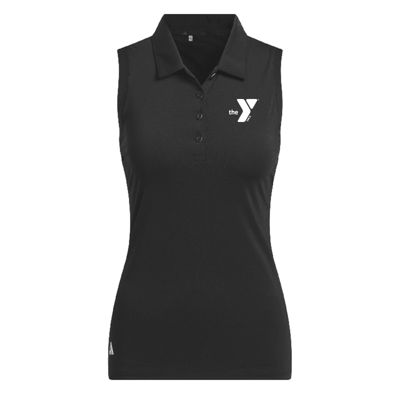 Adidas Ladies Solid Sleeveless Polo