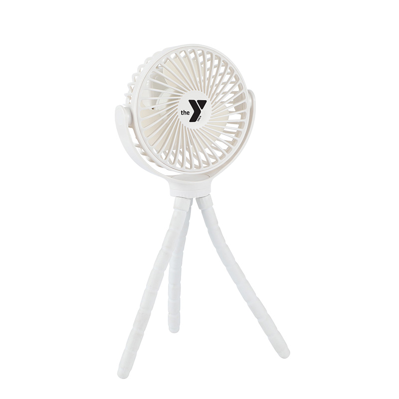 Twisty Rechargeable Portable Fan with Bendable Tripod Feet